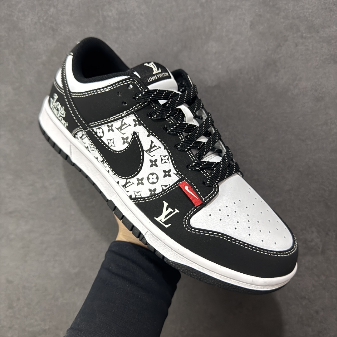 【纯原】Nike SB Dunk Low“LV联名——红标印花” 周年高端定制 低帮休闲板鞋 定制鞋盒 