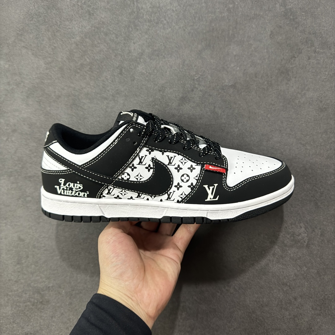 【纯原】Nike SB Dunk Low“LV联名——红标印花” 周年高端定制 低帮休闲板鞋 定制鞋盒 