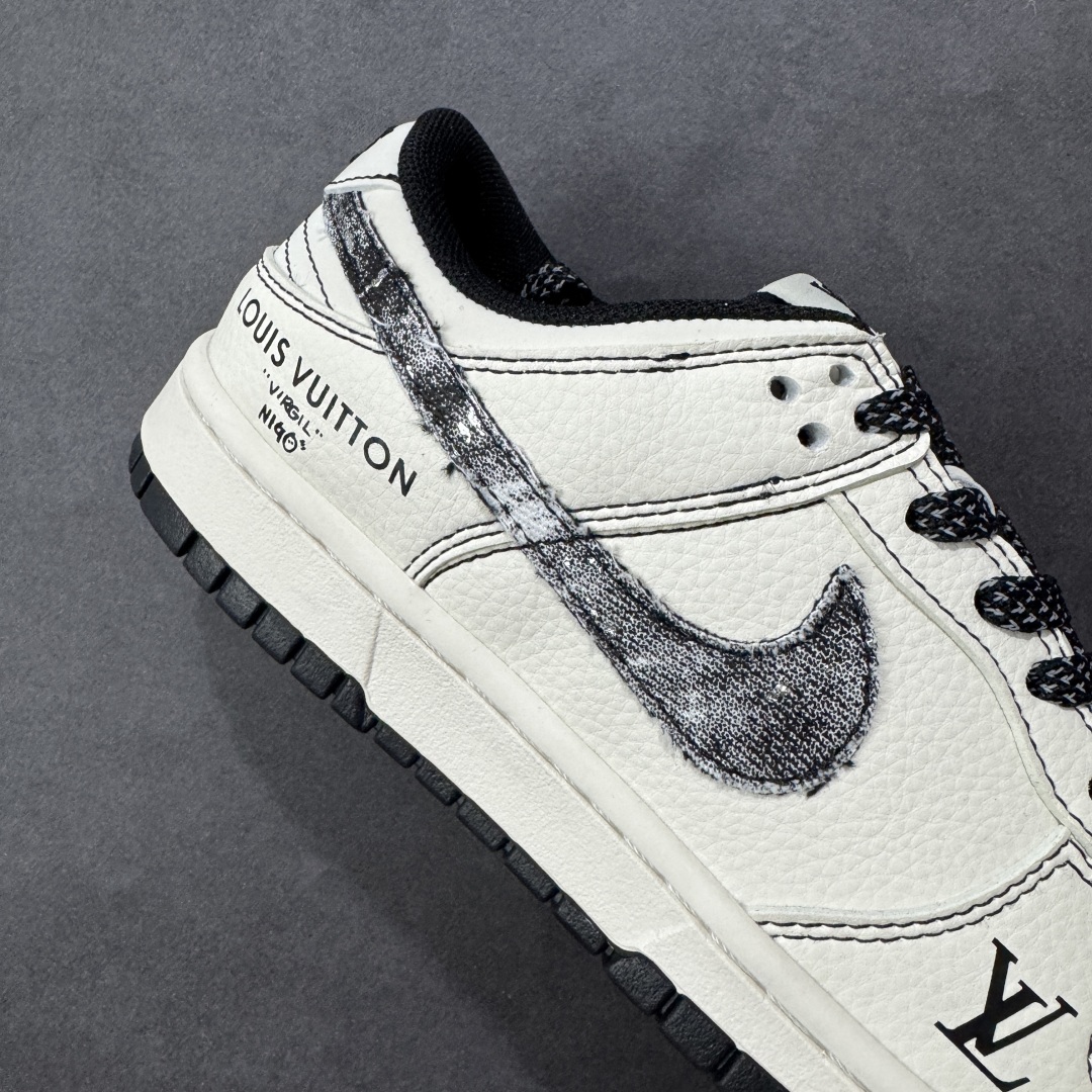 【纯原】Nike SB Dunk Low LV联名 米黑牛仔勾 周年高端定制 低帮休闲板鞋#定制鞋盒 大