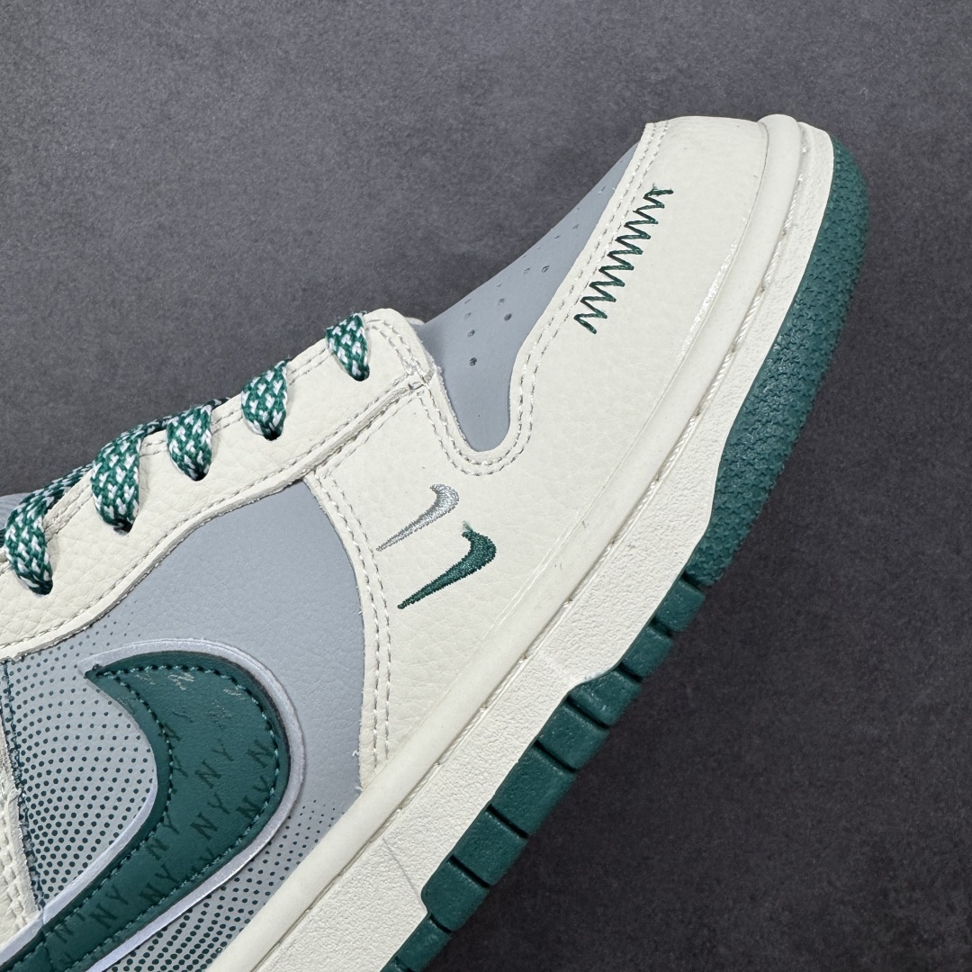 【纯原】Nike SB Dunk Low “MLB联名——米灰绿小双勾” 高端定制 低帮休闲板鞋 定制鞋
