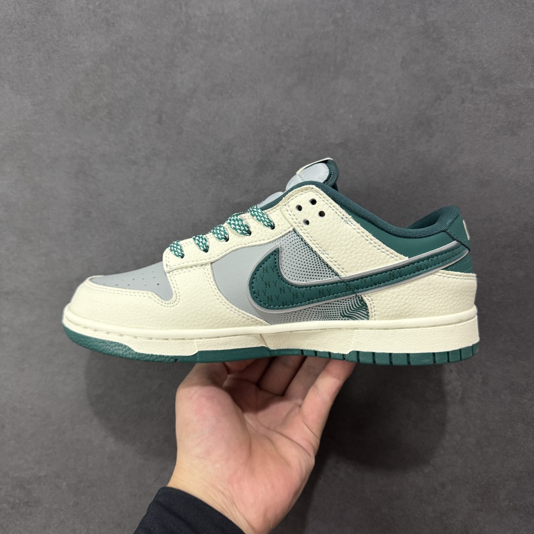 【纯原】Nike SB Dunk Low “MLB联名——米灰绿小双勾” 高端定制 低帮休闲板鞋 定制鞋