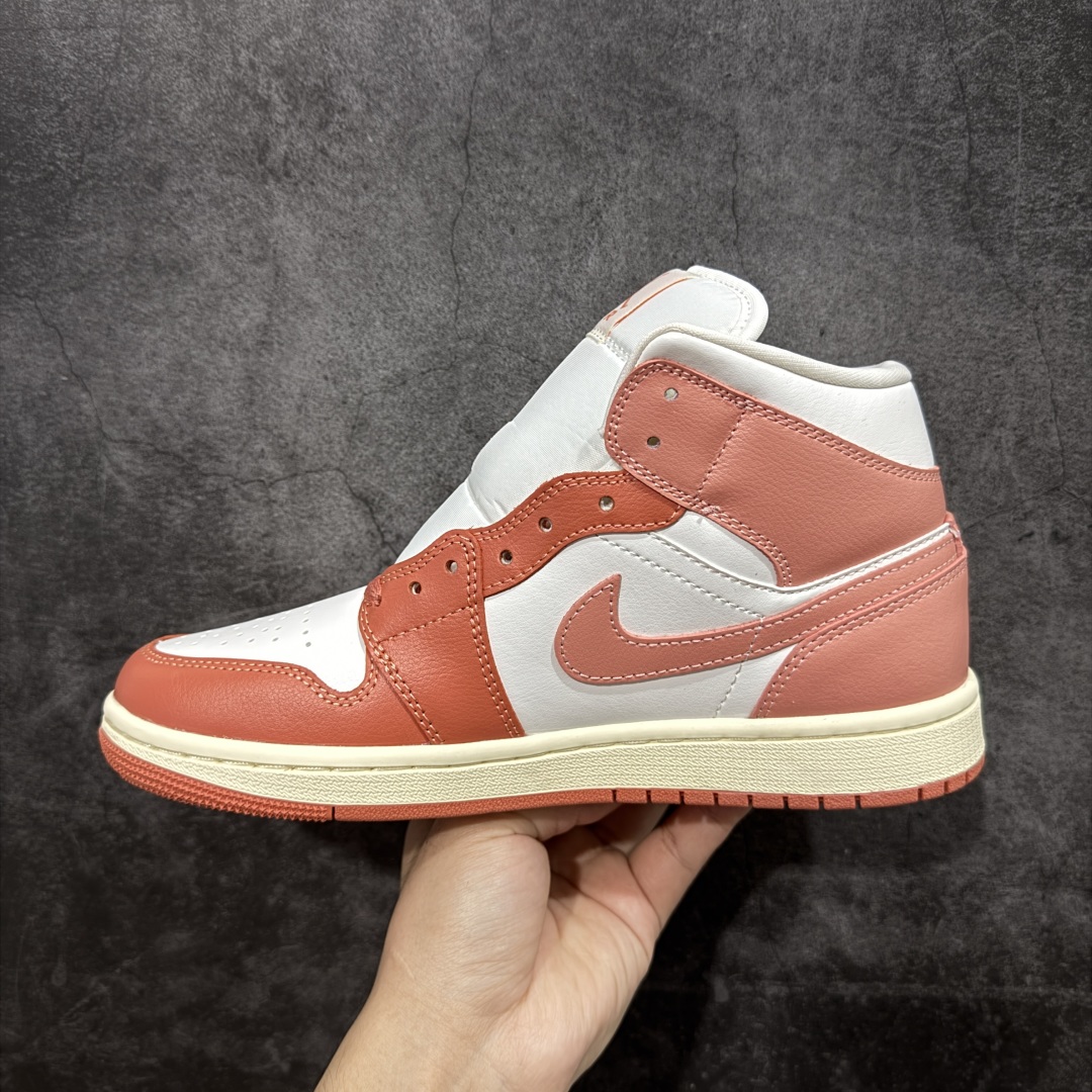 Air Jordan AJ1 Mid 中帮 粉白 BQ6472-180终端优势供应 市面中低帮最具代表性
