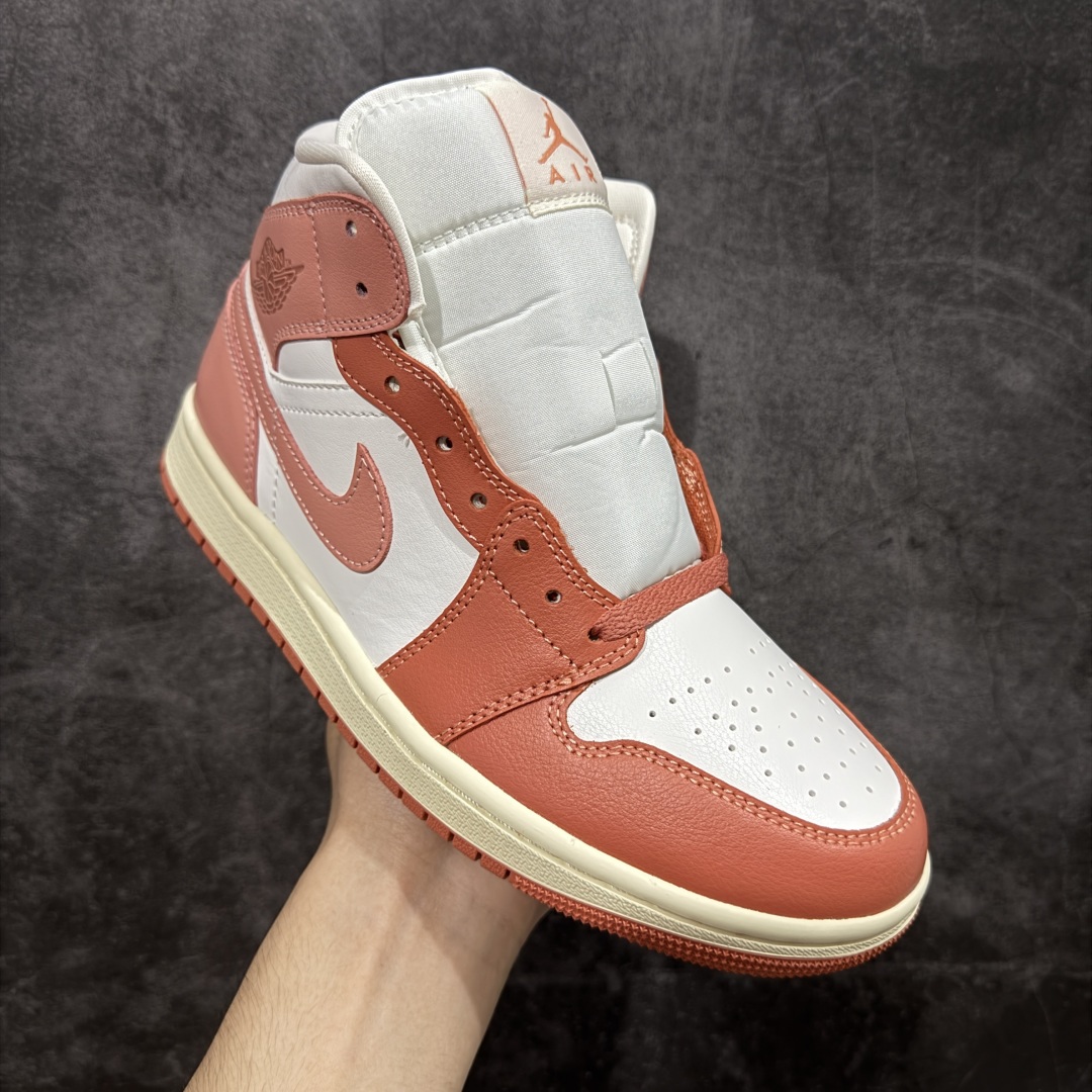 Air Jordan AJ1 Mid 中帮 粉白 BQ6472-180终端优势供应 市面中低帮最具代表性