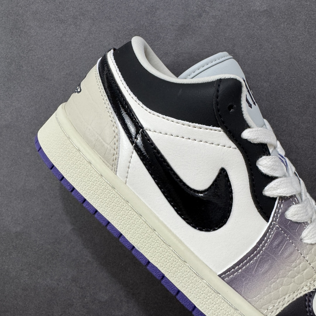 图片[6]-【头层S版】Air Jordan AJ1 Low 低帮系列 全新流水线出品 全配色原鞋对照 原楦原纸板开发 客订头层皮料 全鞋电脑针车 私模大底正确咬花克重内置气垫 原盒内外原标 完美零毛边处理 多重QC质检 超越公司货的品控标准 实实在在的免检产品 货号：HF5759-101 尺码：36-45半-选品中心