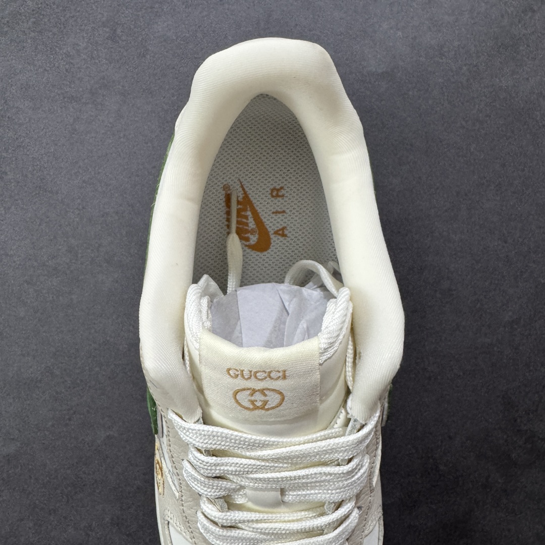 【纯原】Nike Air Force 1'07 Low 古驰联名 白棕绿 空军一号低帮休闲板鞋#原楦头原