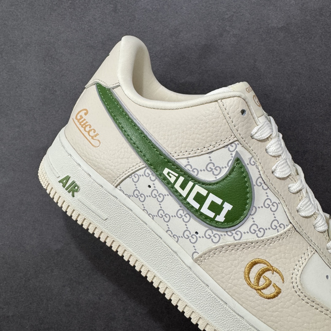 【纯原】Nike Air Force 1'07 Low 古驰联名 白棕绿 空军一号低帮休闲板鞋#原楦头原