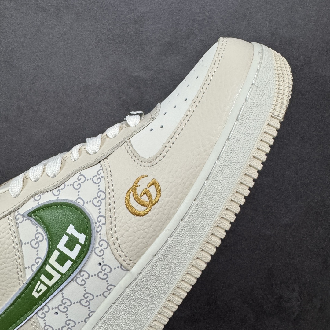 【纯原】Nike Air Force 1'07 Low 古驰联名 白棕绿 空军一号低帮休闲板鞋#原楦头原