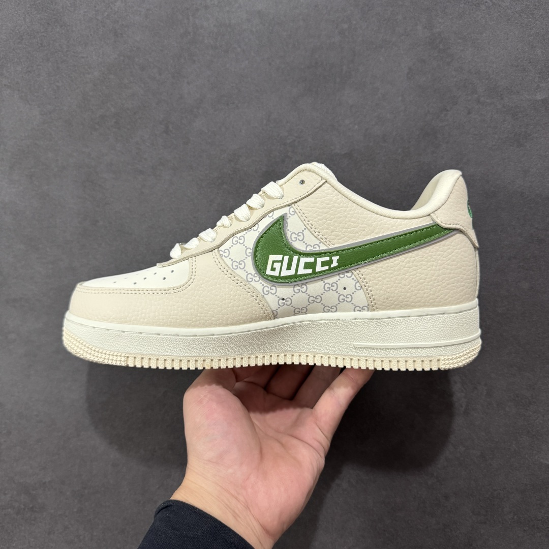 【纯原】Nike Air Force 1'07 Low 古驰联名 白棕绿 空军一号低帮休闲板鞋#原楦头原