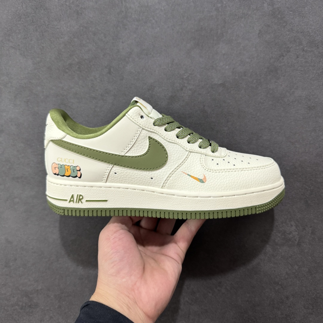 【纯原】Nike Air Force 1'07 Low 古驰联名 米军绿多彩 空军一号低帮休闲板鞋#原楦