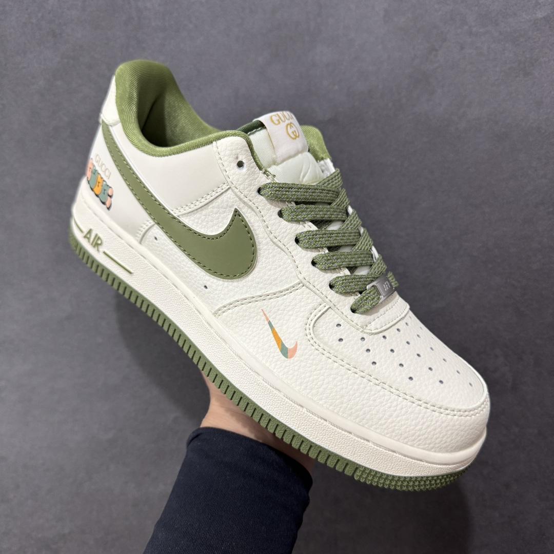 【纯原】Nike Air Force 1'07 Low 古驰联名 米军绿多彩 空军一号低帮休闲板鞋#原楦