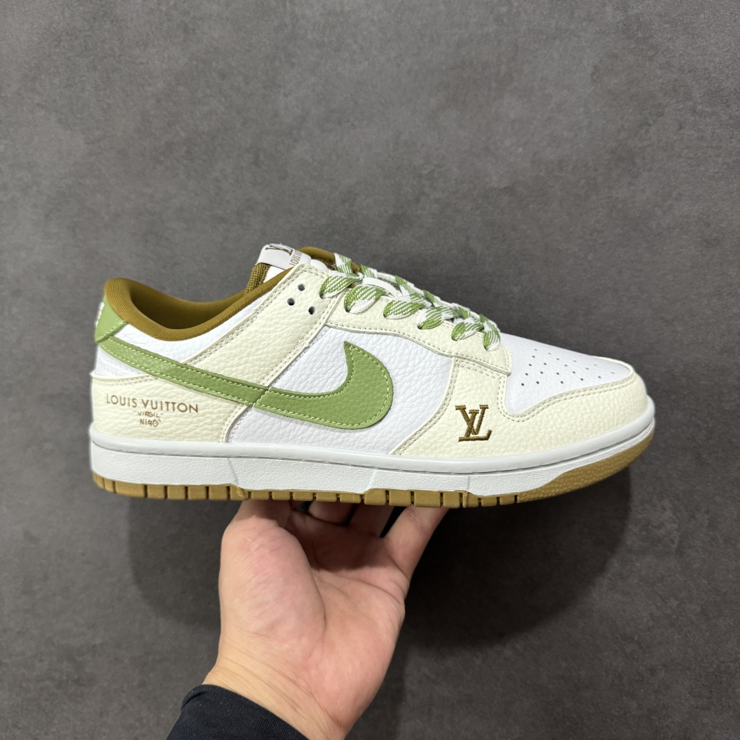 【纯原】Nike SB Dunk Low LV联名 白绿棕 高端定制 低帮休闲板鞋 SC0601-476