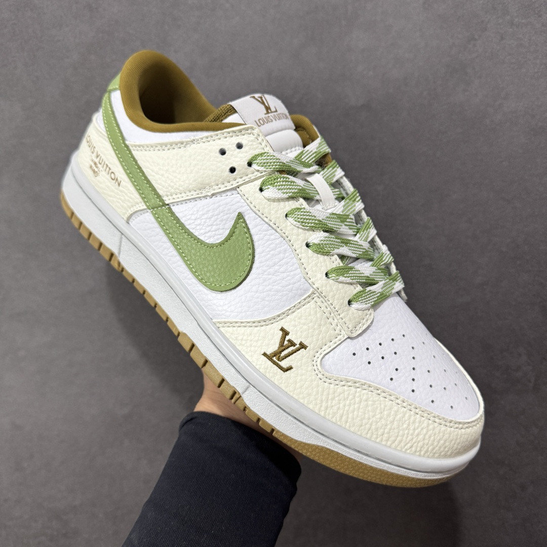 【纯原】Nike SB Dunk Low LV联名 白绿棕 高端定制 低帮休闲板鞋 SC0601-476