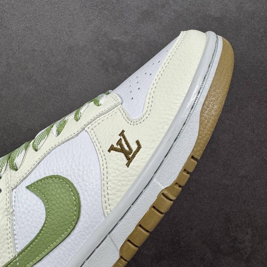 【纯原】Nike SB Dunk Low LV联名 白绿棕 高端定制 低帮休闲板鞋 SC0601-476