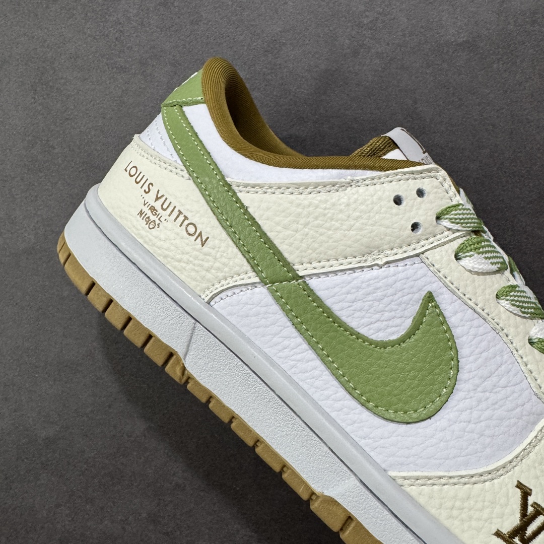 【纯原】Nike SB Dunk Low LV联名 白绿棕 高端定制 低帮休闲板鞋 SC0601-476