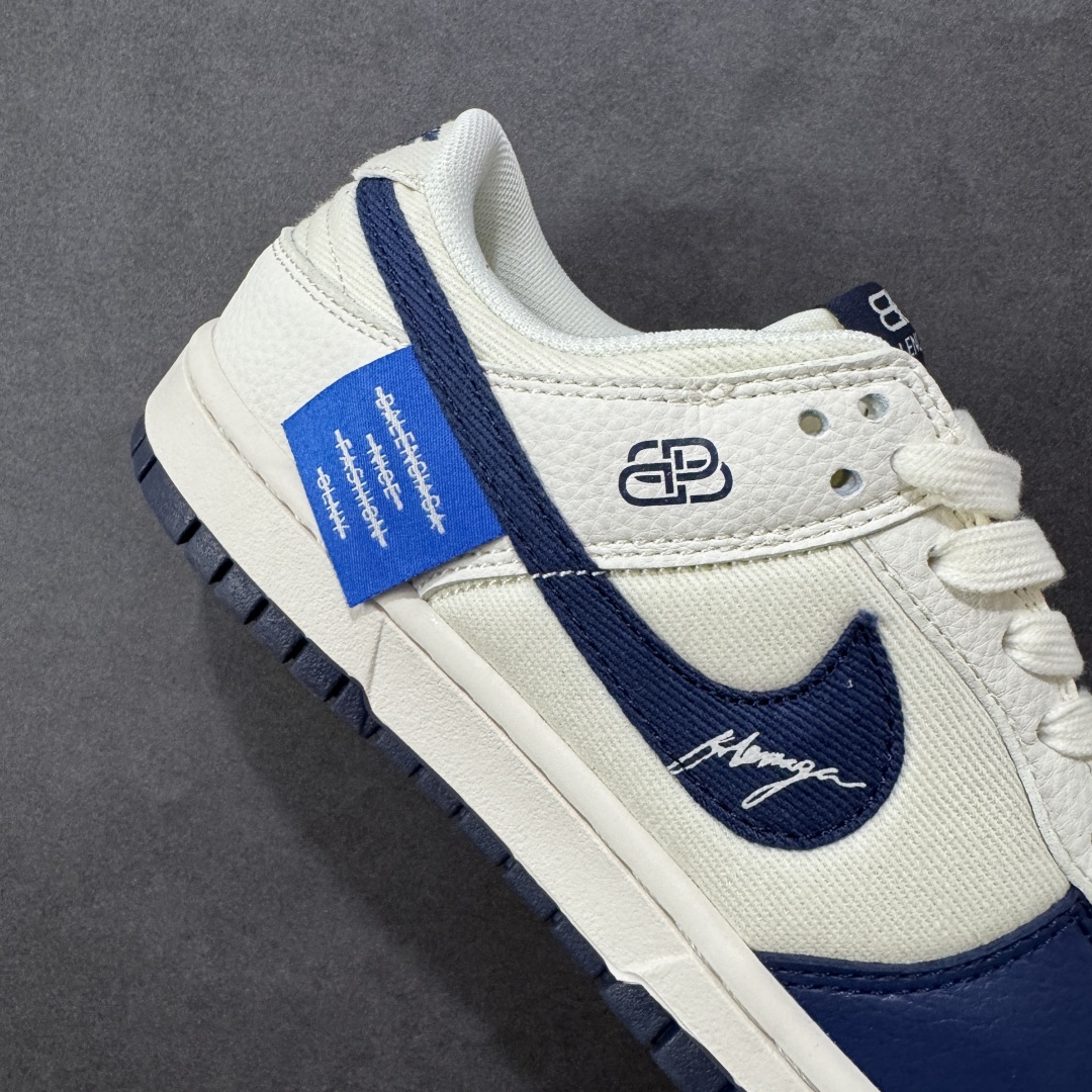 【纯原】Nike SB Dunk Low 联名 米白帆布蓝钩 高端定制 低帮休闲板鞋 XD1588-23