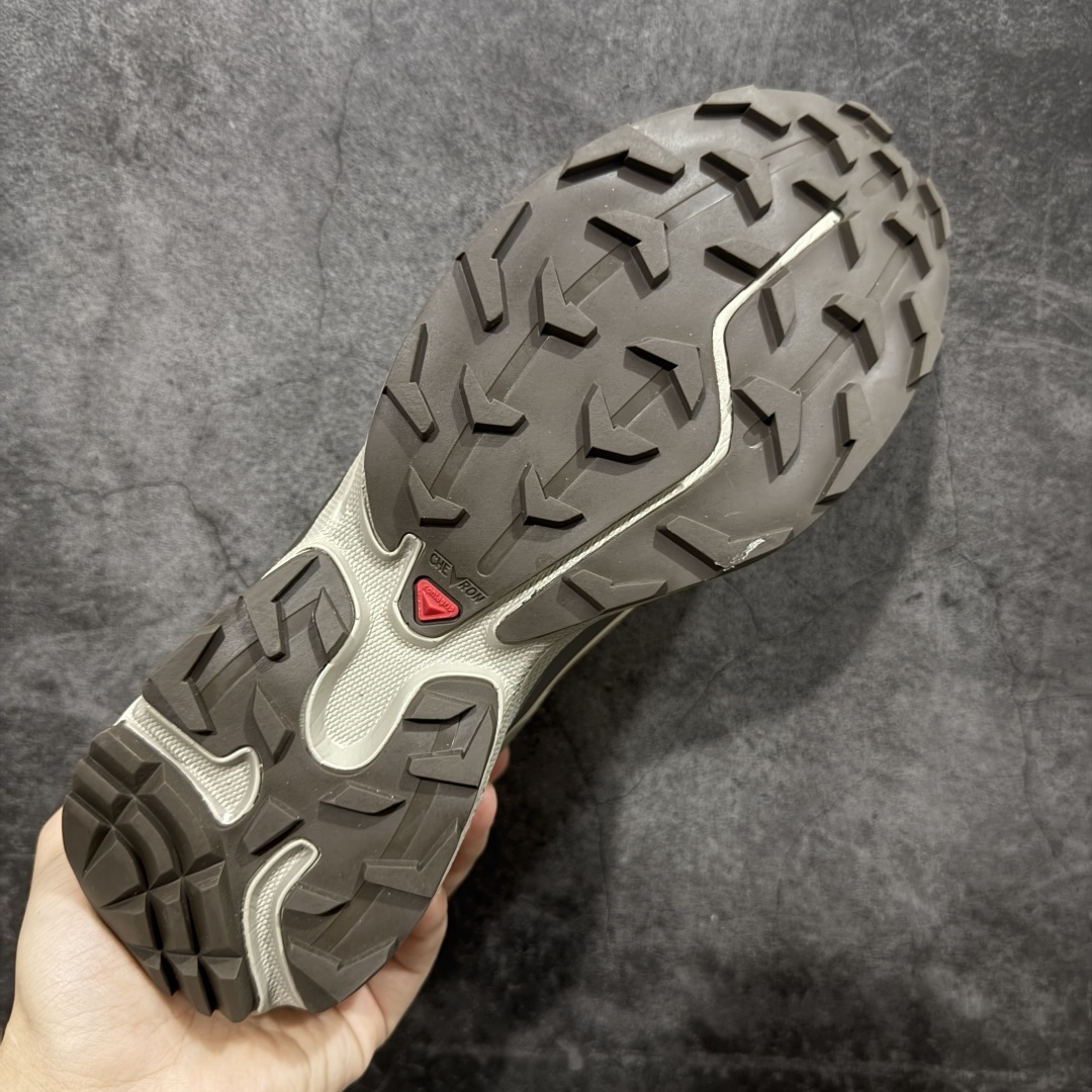 【巅峰防水版】 Salomon XT-6 Gore-Tex防水款萨洛蒙复古潮流户外机能登山跑鞋 浅棕色