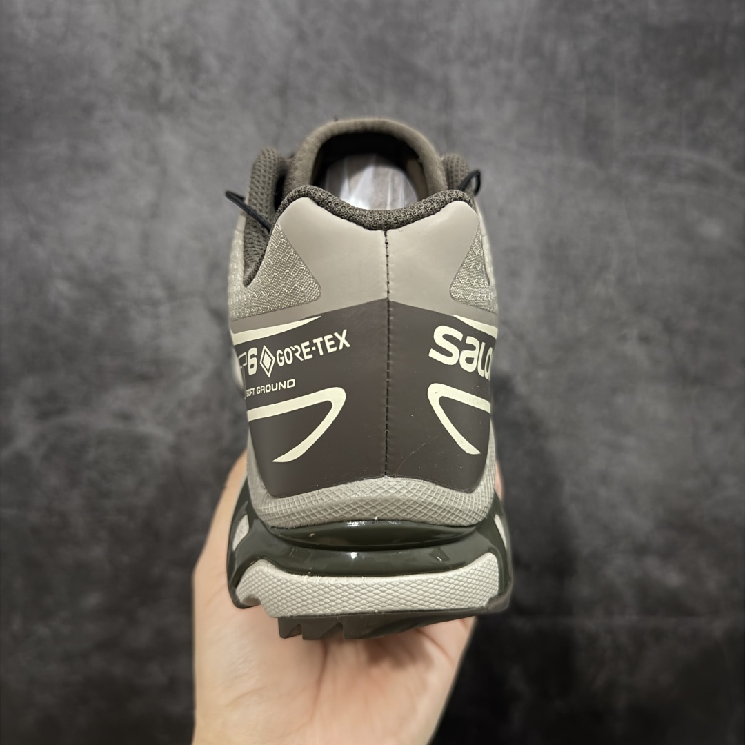 【巅峰防水版】 Salomon XT-6 Gore-Tex防水款萨洛蒙复古潮流户外机能登山跑鞋 浅棕色