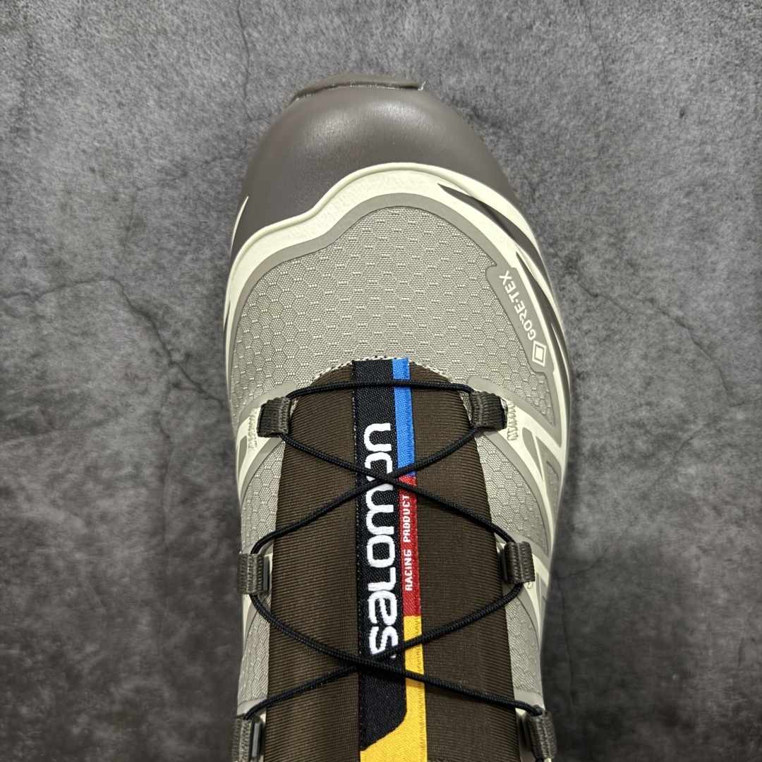 【巅峰防水版】 Salomon XT-6 Gore-Tex防水款萨洛蒙复古潮流户外机能登山跑鞋 浅棕色