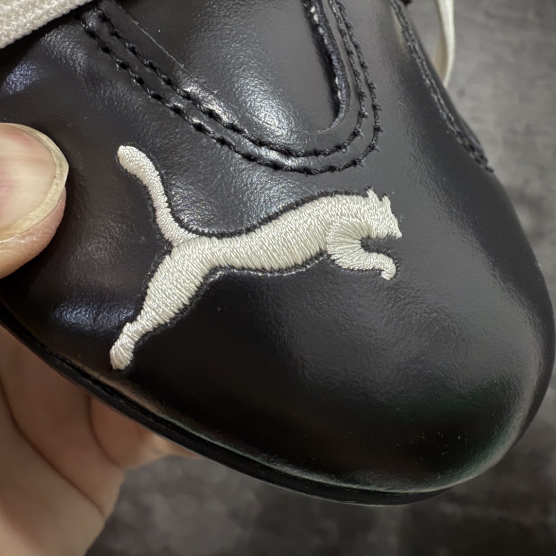 图片[4]-【CS版本】Rose x Puma Speedcat 联名款 极速赛车系列彪马低帮生活休闲鞋 404391-01  市场第一梯队品质 顶级头层皮料 顶尖完美复刻公司货版本 组合大底 亮黑磨砂皮 正确鞋舌Puma Logo 正确鞋垫Puma Logo 正确刺绣Logo 正确加厚五花海玻璃鞋垫 以及全套配件 原厂数据一比一大底 橡胶加切片组合底❗️ 原装档案原数据纸版楦型 防尘袋 配件齐全 二次成型\’猛帮\’成型工艺制作 细节如图所示  尺码：35 36 37 37.5 38 38.5 39 40 40.5 41 42 42.5 43 43.5 44.5 45-选品中心