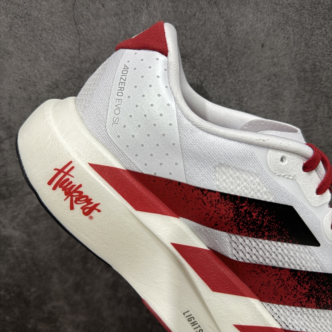 【PK版】AD Adizero Evo SL M 白红零度系列马拉松轻量竞速运动跑鞋 JQ4576原材料