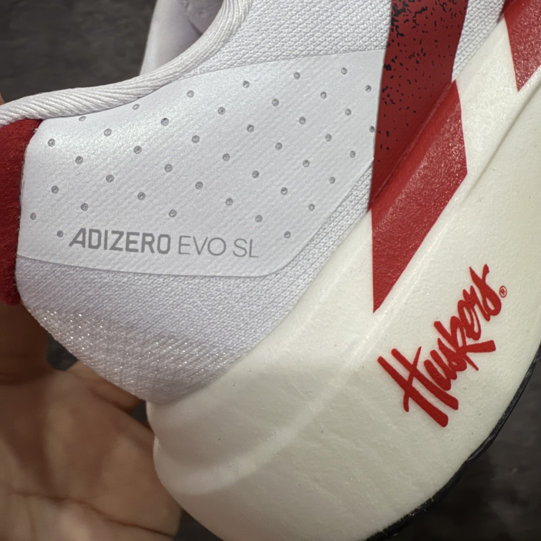【PK版】AD Adizero Evo SL M 白红零度系列马拉松轻量竞速运动跑鞋 JQ4576原材料