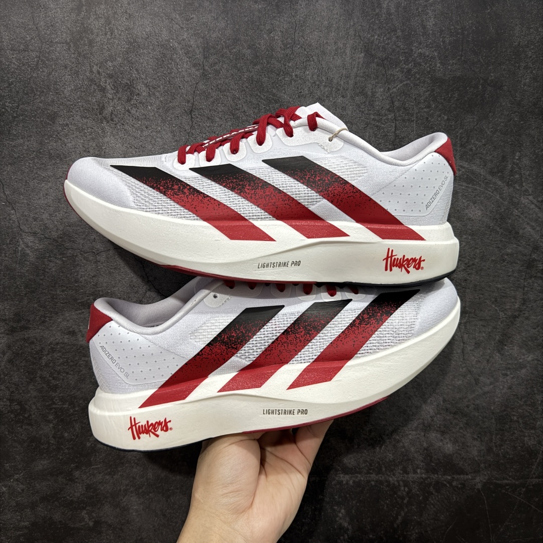 【PK版】AD Adizero Evo SL M 白红零度系列马拉松轻量竞速运动跑鞋 JQ4576原材料