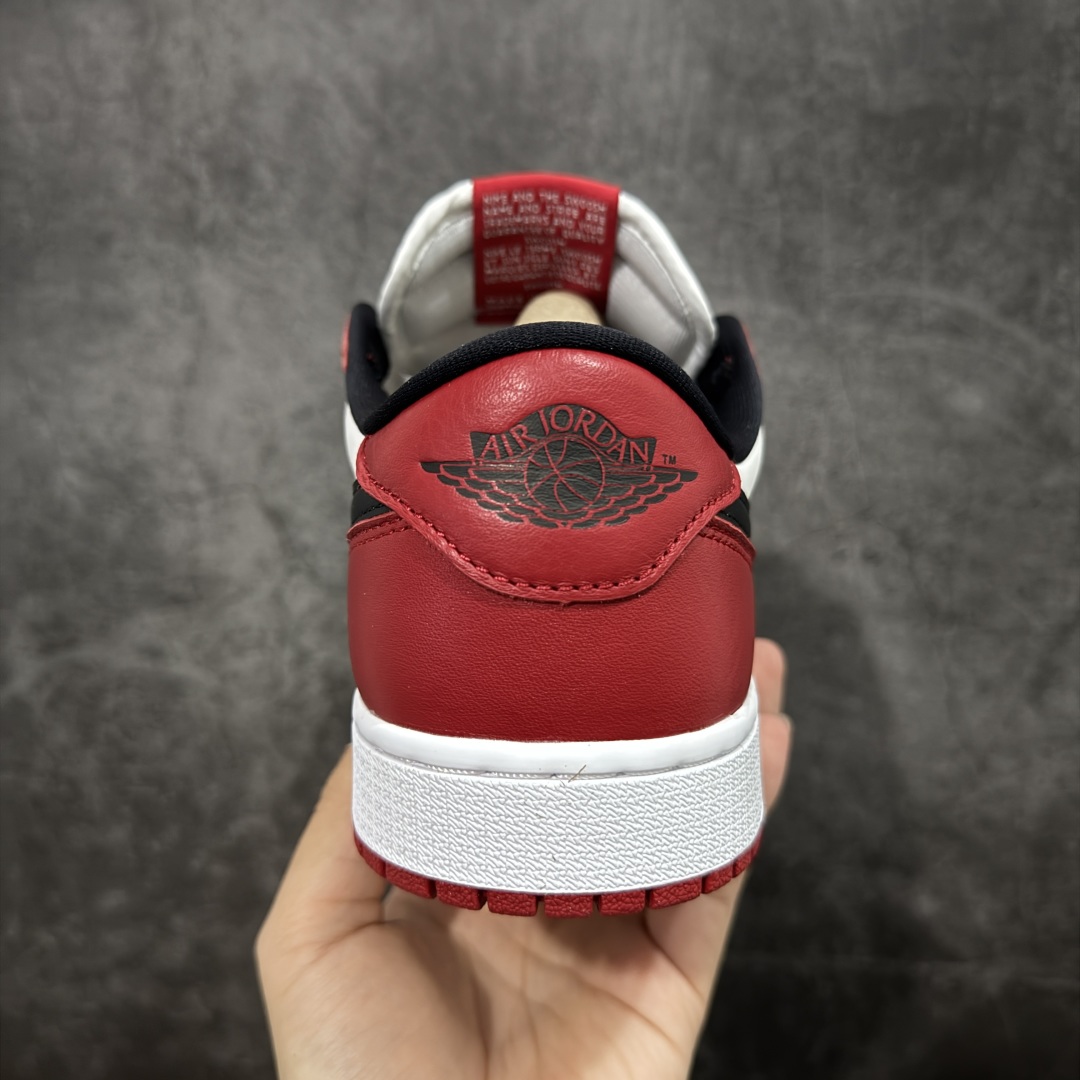 【纯原】Air Jordan 1 Low og AJ1乔1低帮男子文化篮球鞋 白红芝加哥 HQ6998-