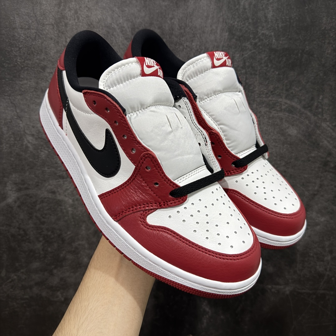【纯原】Air Jordan 1 Low og AJ1乔1低帮男子文化篮球鞋 白红芝加哥 HQ6998-