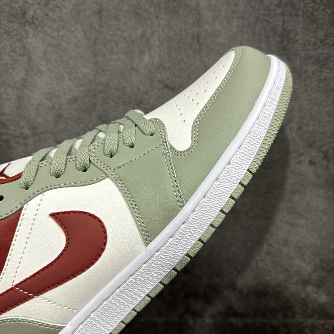 图片[6]-【K版纯原】Air Jordan AJ1 Low 低帮 白绿红 553558-133 全新流水线出品 市场第二梯队最强版 全部原鞋开发 原楦原纸板开发 全鞋电脑针车 原厂内置全掌气垫 原盒内在原标 唯一Zp原版鞋带绑法 免检产品 全新2022版型 全头层皮料 完美零毛边处理 原厂配置全掌气垫 价格定位良心 新配色陆续出货 尺码：36 36.5 37.5 38 38.5 39 40 40.5 41 42 42.5 43 44 44.5 45-选品中心