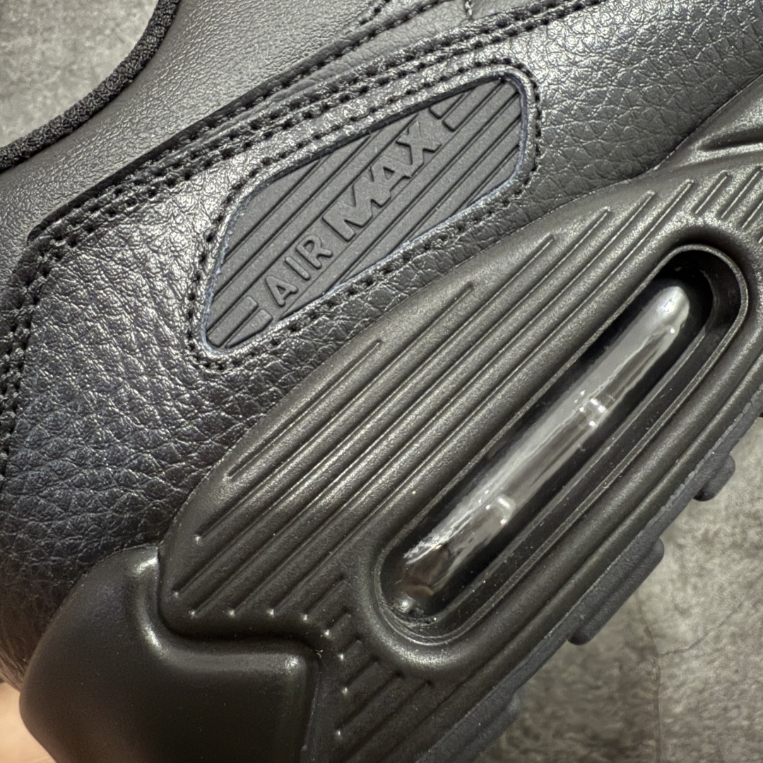 图片[3]-【Max纯原版】Nike Air Max 90 Leather \”Triple Black\” 舒适时尚减震耐磨透气 低帮 气垫 休闲跑步鞋 男款 纯黑 货号：CZ5594-001 顶级90款问市 开发数月 原版开发 多道QC质检 鞋型完美复刻 原厂级别工艺 正确色卡 正确气垫蓝光 正确大底 独家私模 采用进口头层牛皮拼接 定位高端市场 行业标杆工艺 尺码：39 40 40.5 41 42 42.5 43 44 44.5 45 46-选品中心