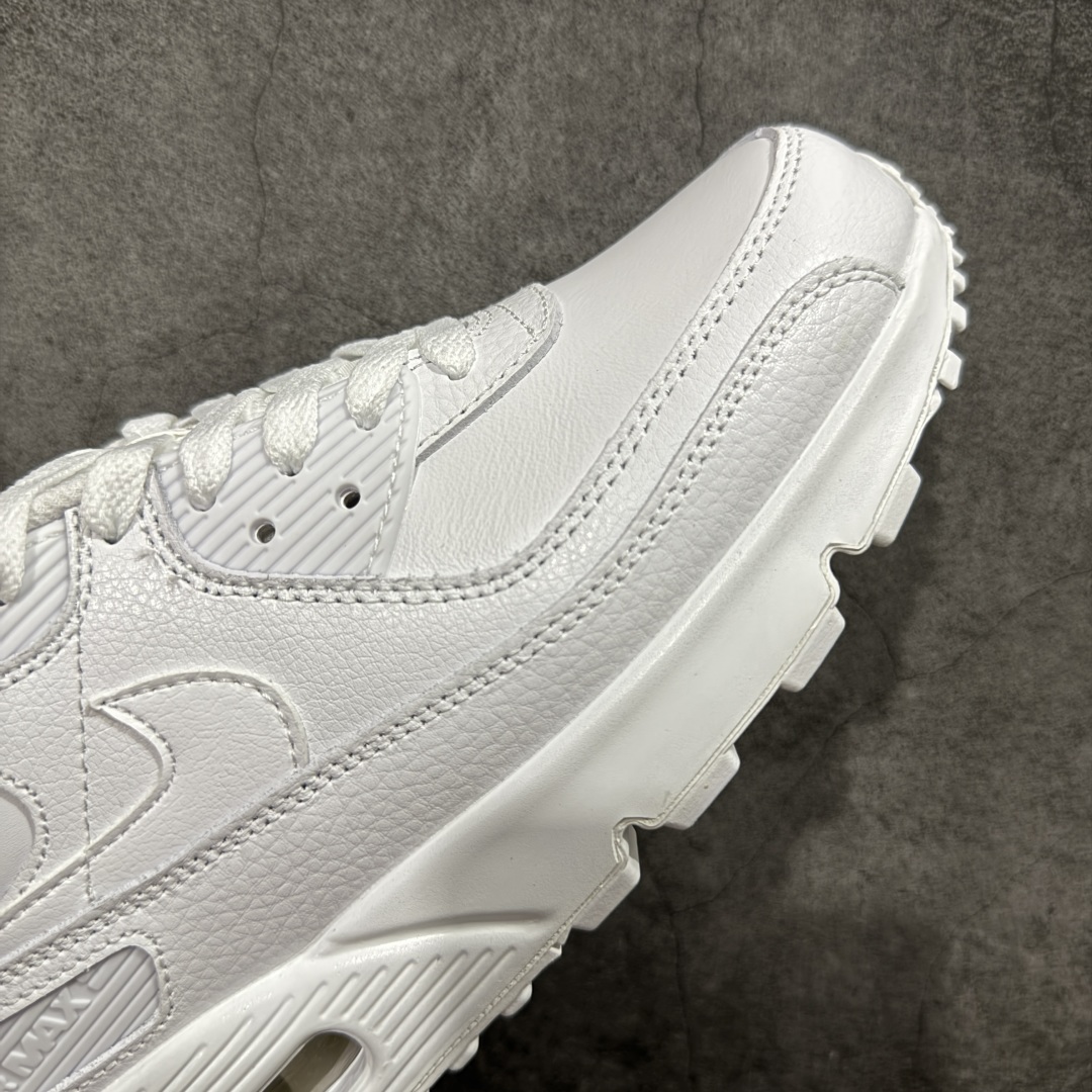 【纯原】Nike Air Max 90 Leather 舒适时尚减震耐磨透气 低帮 气垫 休闲跑步鞋 男