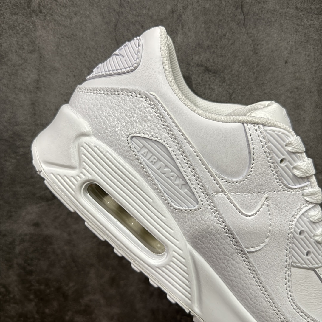 【纯原】Nike Air Max 90 Leather 舒适时尚减震耐磨透气 低帮 气垫 休闲跑步鞋 男