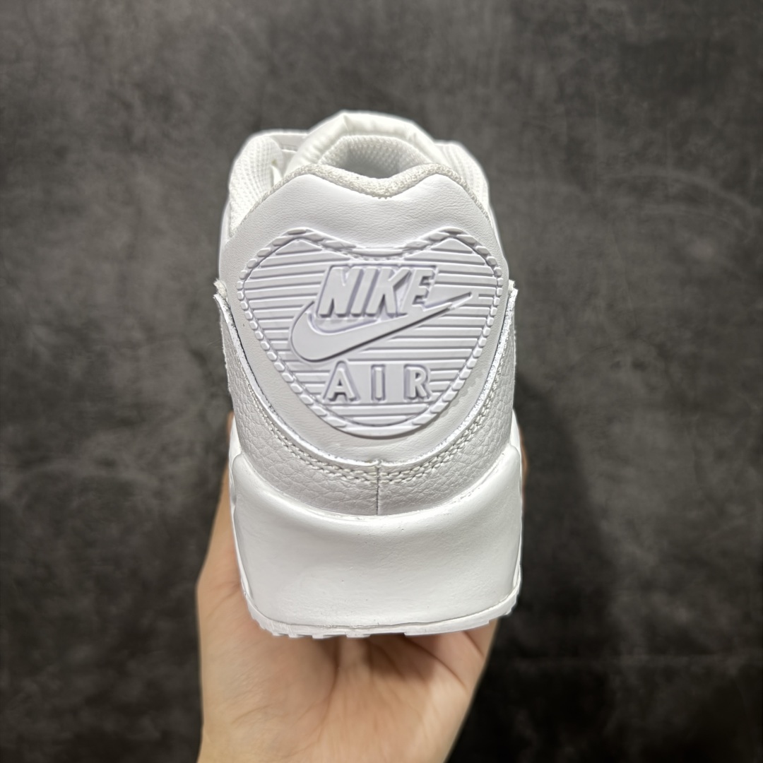 【纯原】Nike Air Max 90 Leather 舒适时尚减震耐磨透气 低帮 气垫 休闲跑步鞋 男