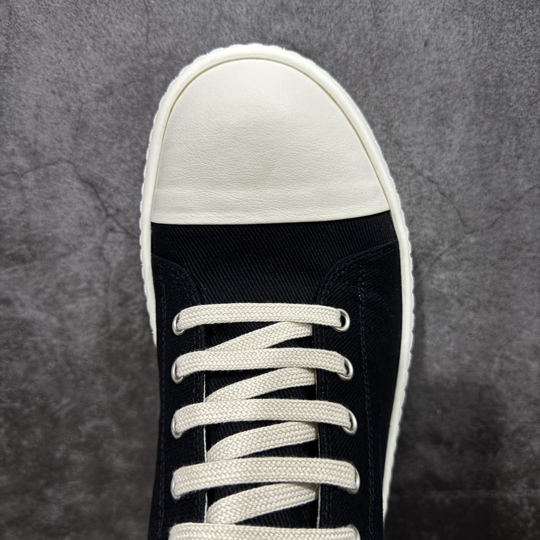 图片[5]-【莞产G版】帆布大匡威RO / Rick Owens DRKSHDW 瑞克·欧文斯 大匡威/低帮厚底/ 水洗牛仔帆布 低帮 西瓜头 【皮料】 东莞原厂进口全新2025年新材质““水洗牛仔斜纹帆布” 【鞋带】 鞋带采用水染定织法工艺，高密度之下，透出光泽感！ 【鞋头】软糯，轻轻按压有牛皮细细的纹理质感！ 【鞋底】TPU大底奶香味！硬度、肤感一比一！鞋底logo钢印清晰正确！ 【鞋垫】独家私人开模压印！牛皮贴面，双层复合！ 【尺码】 ：36 37 38 39 40 41 42 43 44 45 46！-选品中心