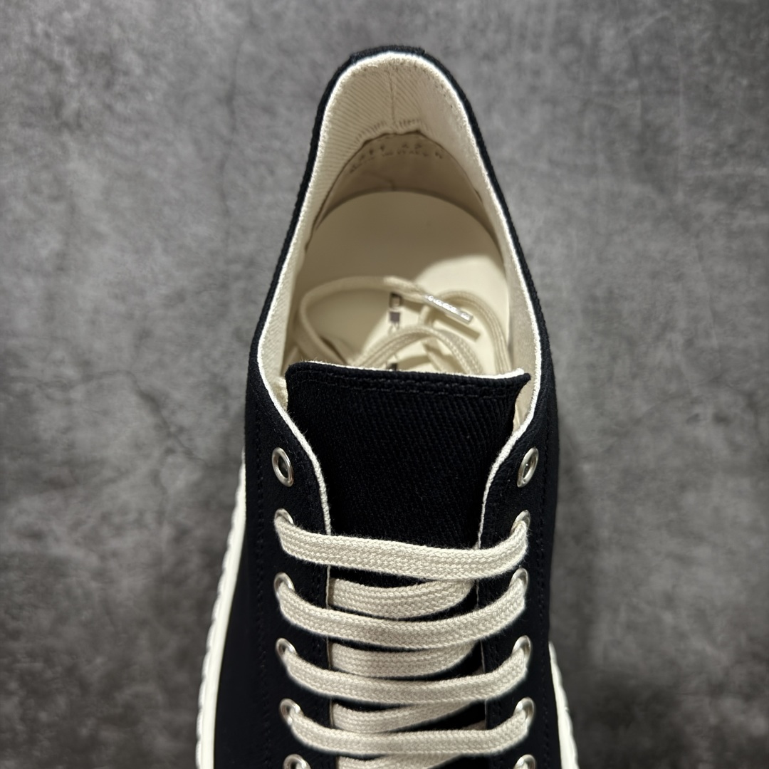 图片[8]-【莞产G版】帆布大匡威RO / Rick Owens DRKSHDW 瑞克·欧文斯 大匡威/低帮厚底/ 水洗牛仔帆布 低帮 西瓜头 【皮料】 东莞原厂进口全新2025年新材质““水洗牛仔斜纹帆布” 【鞋带】 鞋带采用水染定织法工艺，高密度之下，透出光泽感！ 【鞋头】软糯，轻轻按压有牛皮细细的纹理质感！ 【鞋底】TPU大底奶香味！硬度、肤感一比一！鞋底logo钢印清晰正确！ 【鞋垫】独家私人开模压印！牛皮贴面，双层复合！ 【尺码】 ：36 37 38 39 40 41 42 43 44 45 46！-选品中心