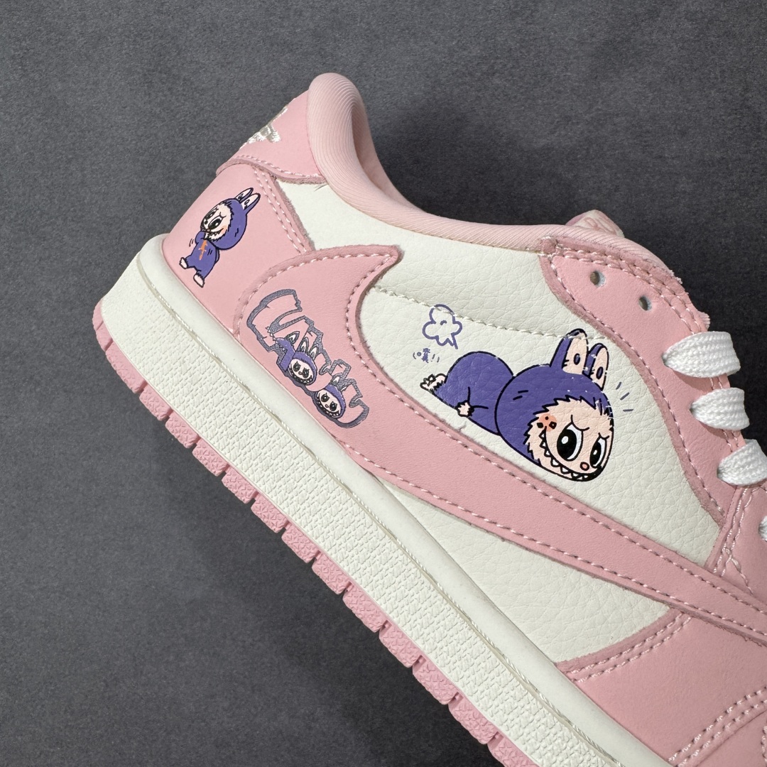 图片[6]-【定制版】Air Jordan 1 Low \”高端定制\” 拉布布粉紫倒钩 大厂纯原工艺 原楦原纸板 原厂头层皮料 铸造最完美鞋型 中底 背胶 皮料 清洁度 各方面细节堪称完美 货号：DD7866-114 尺码：36 36.5 37.5 38 38.5 39 40 40.5 41 42 42.5 43 44 44.5 45 编码：HXSB330340-选品中心