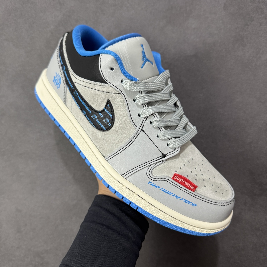 图片[3]-【定制版】TNF x SUP × Air Jordan 1 Low 高端定制休闲运动鞋 大厂纯原品质出货 纯正版型 定制鞋盒 皮料切割干净无任何毛边 细节完美 超高清洁度 尺码： 36 36.5 37.5 38 38.5 39 40 40.5 41 42 42.5 43 44 45 货号：LD2025-002 编码： HXSB330340-选品中心