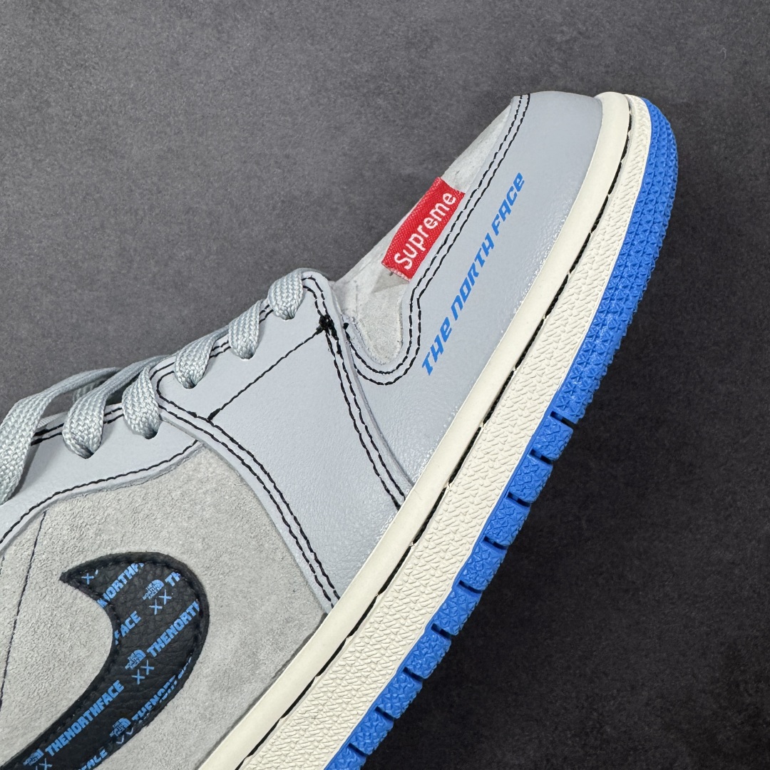 图片[5]-【定制版】TNF x SUP × Air Jordan 1 Low 高端定制休闲运动鞋 大厂纯原品质出货 纯正版型 定制鞋盒 皮料切割干净无任何毛边 细节完美 超高清洁度 尺码： 36 36.5 37.5 38 38.5 39 40 40.5 41 42 42.5 43 44 45 货号：LD2025-002 编码： HXSB330340-选品中心