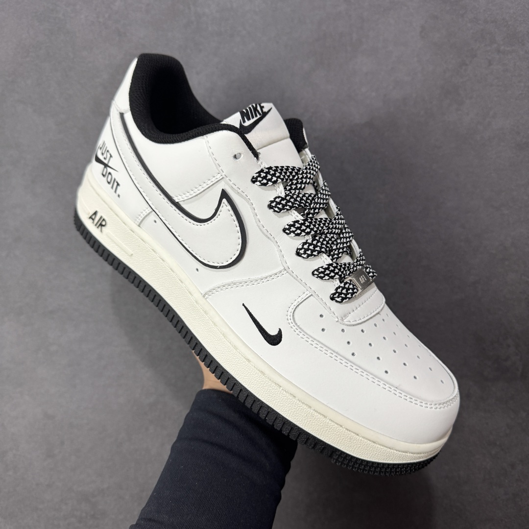 图片[3]-【定制版】Nike Air Force 1\’07 Low \”Justdoit\” 白黑小勾 空军一号低帮休闲板鞋  #原楦头原纸板 原装鞋盒 定制五金配件 内置全掌气垫 原厂鞋底 货号：CS5288-038  尺码：36 36.5 37.5 38 38.5 39 40 40.5 41 42 42.5 43 44 44.5 45 编码：HXSA310320-选品中心