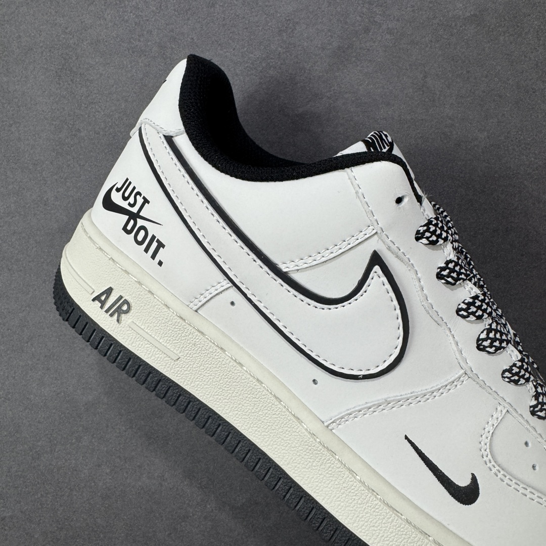 图片[6]-【定制版】Nike Air Force 1\’07 Low \”Justdoit\” 白黑小勾 空军一号低帮休闲板鞋  #原楦头原纸板 原装鞋盒 定制五金配件 内置全掌气垫 原厂鞋底 货号：CS5288-038  尺码：36 36.5 37.5 38 38.5 39 40 40.5 41 42 42.5 43 44 44.5 45 编码：HXSA310320-选品中心