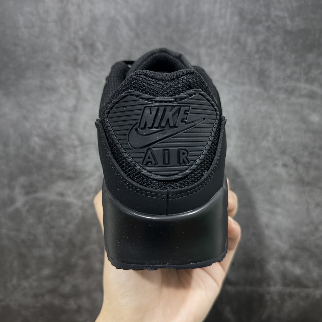 【纯原】Nike Air Max 90 舒适 复古 合成革减震防滑透气 低帮 休闲跑步鞋 黑色 CN84