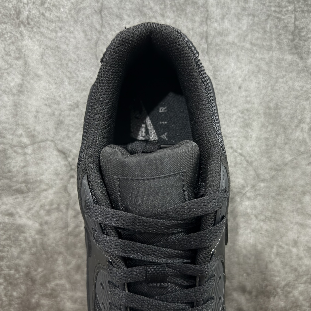 【纯原】Nike Air Max 90 舒适 复古 合成革减震防滑透气 低帮 休闲跑步鞋 黑色 CN84