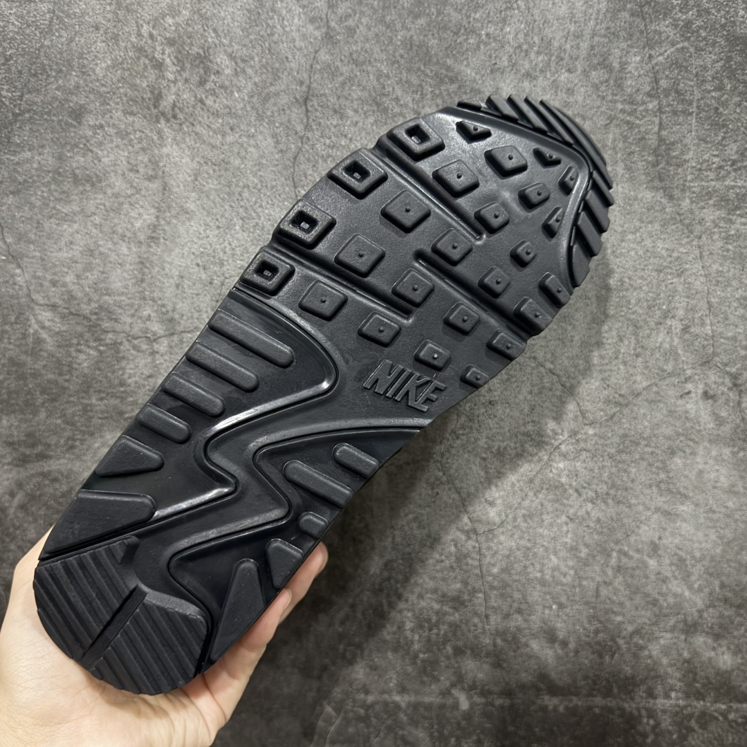 【纯原】Nike Air Max 90 舒适 复古 合成革减震防滑透气 低帮 休闲跑步鞋 黑色 CN84