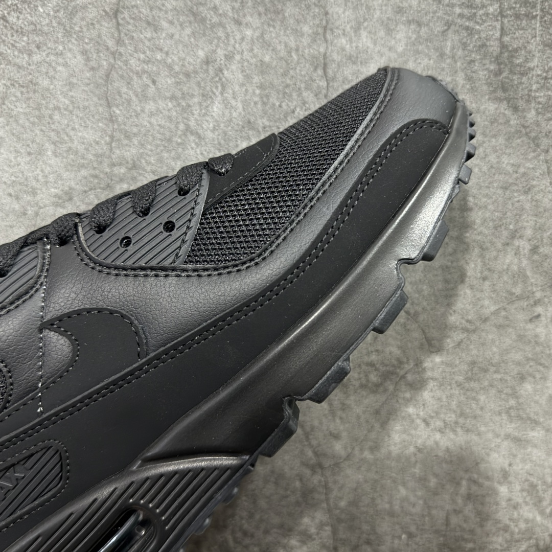 【纯原】Nike Air Max 90 舒适 复古 合成革减震防滑透气 低帮 休闲跑步鞋 黑色 CN84