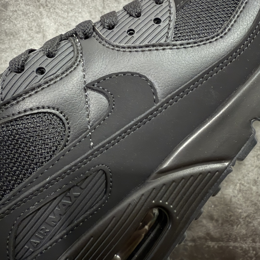 图片[4]-【Max纯原版】Nike Air Max 90 舒适 复古 合成革减震防滑透气 低帮 休闲跑步鞋 黑色 CN8490-003 顶级90款问市 开发数月 原版开发 多道QC质检 鞋型完美复刻 原厂级别工艺 正确色卡 正确气垫蓝光 正确大底 独家私模 采用进口头层牛皮拼接 定位高端市场 行业标杆工艺 尺码：39 40 40.5 41 42 42.5 43 44 44.5 45 46-选品中心
