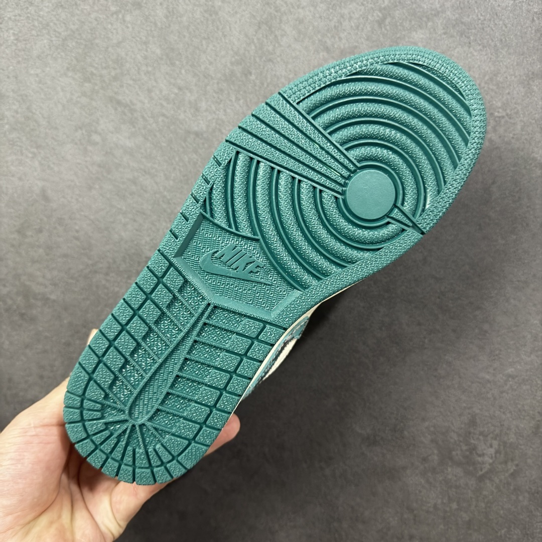 【纯原】Stussy x Air Jordan 1 Low 斯图西 x AJ1 低帮 绿白色 AJ1 乔