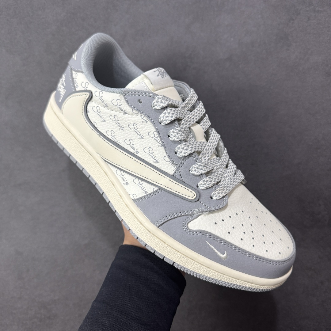 【纯原】Stussy x Travis Scott x Air Jordan 1 Low 高端定制联名款