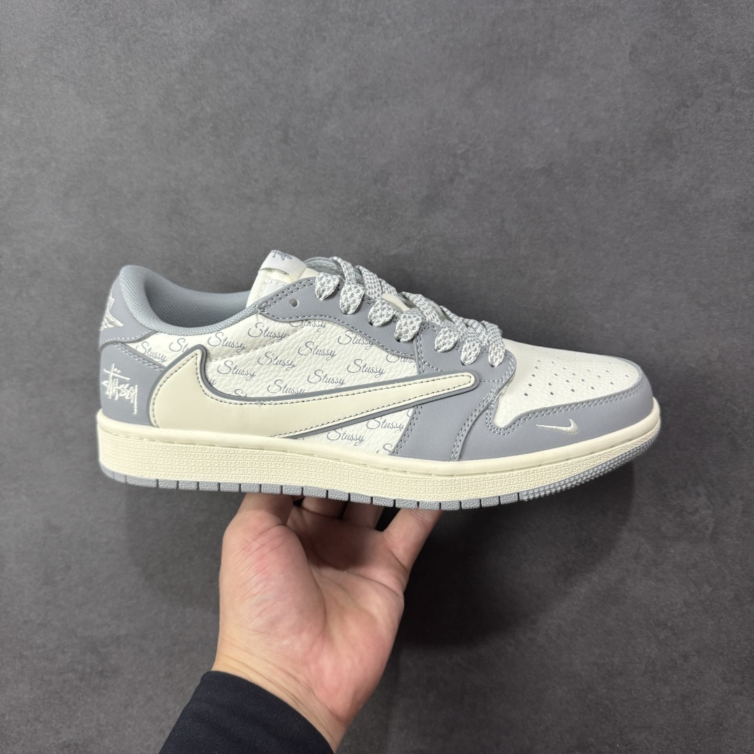 【纯原】Stussy x Travis Scott x Air Jordan 1 Low 高端定制联名款