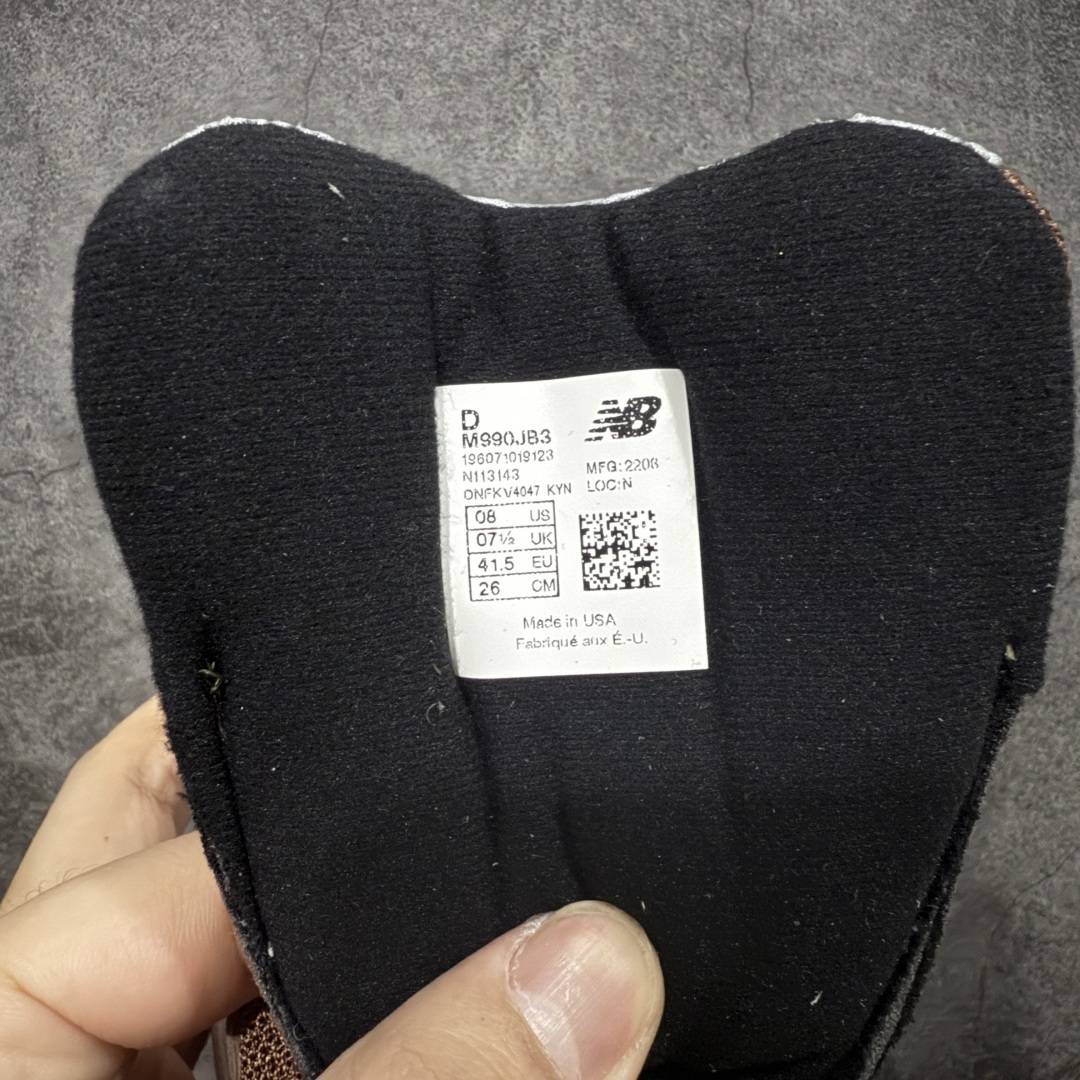 【纯原】New Balance NB990v3 x JJJJound 蒙特利尔M990JB3独家私模 N