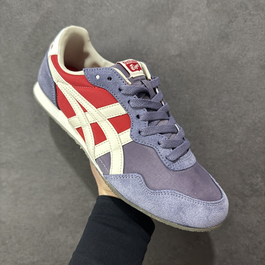 图片[3]-【公司级】Onitsuka Tiger鬼冢虎 男女运动休闲鞋百搭轻便透气休闲鞋子SERRANO™ 中性运动鞋 Serrano系类是鬼塚虎多年来的畅销款之一，以马德里的塞拉诺大街命名，有为数众多的不同配色款。采用透气皮革+合成材料拼接的鞋面，真皮内里穿着舒适；特征为前部略上翘，薄底，中底采用solyte材料，EVA中底；轻巧而有弹性，穿着非常舒适 橡胶大底。 尺码： 36-45 编码： AMB210220-选品中心